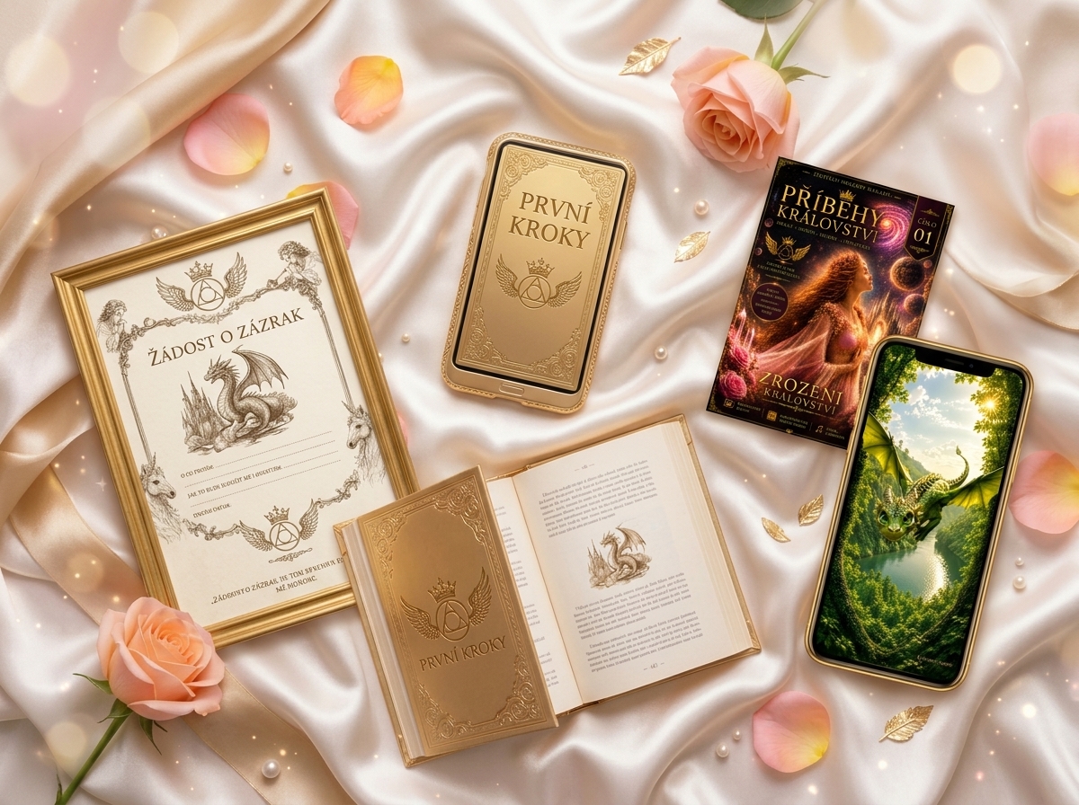 CELÉ KRÁLOVSTVÍ — kompletní kolekce digitálních produktů: tapety, e-book, magazín a meditace